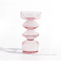 Colored Candle Glass Holders custom colored Scandi glass candle holder candlestick Factory